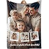 Bemaystar Plaid Personnalisé - Cadeau Personnalisé, Couverture Personnalisée, Plaid Personnalisé Photo pour Bébé Enfant Fils Fille Papa Maman, Idee Cadeau Femme, Cadeaux Fête des Mères Pères, Noël
