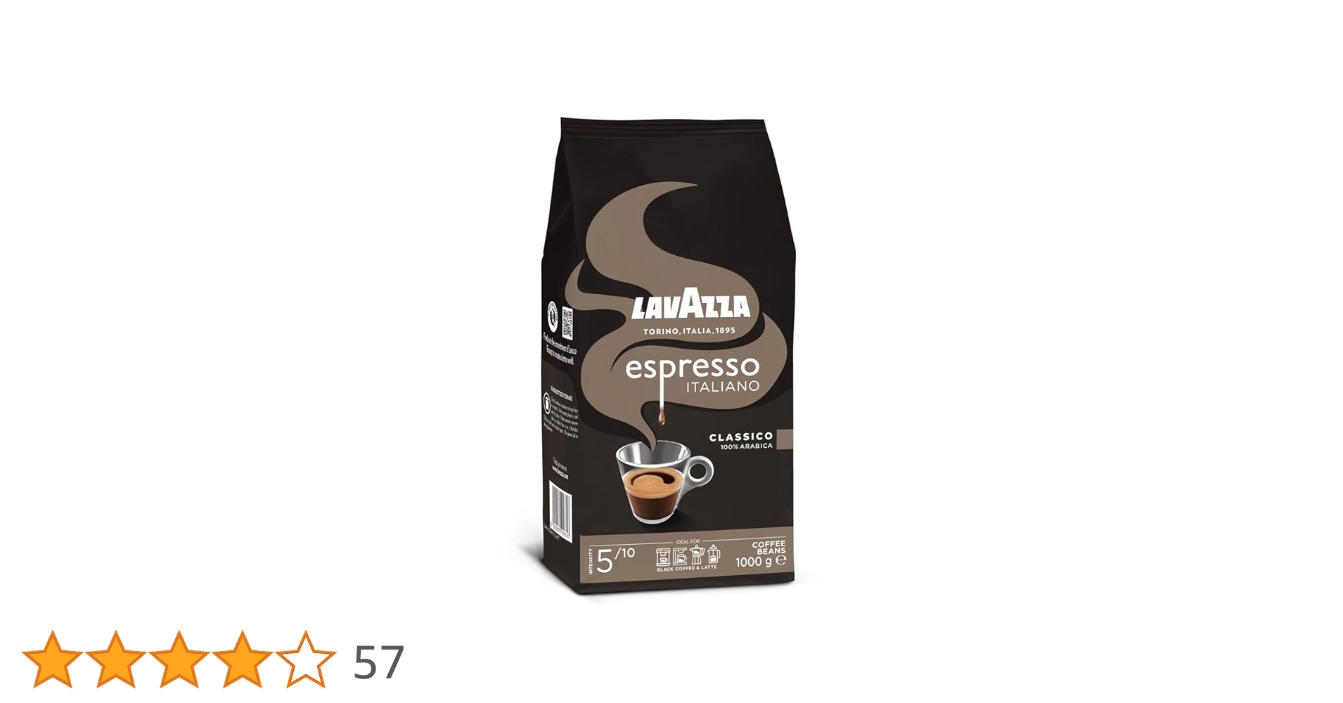 ラバッツァ クオリタ・ロッサ 豆1kgx5袋 レギュラーコーヒー