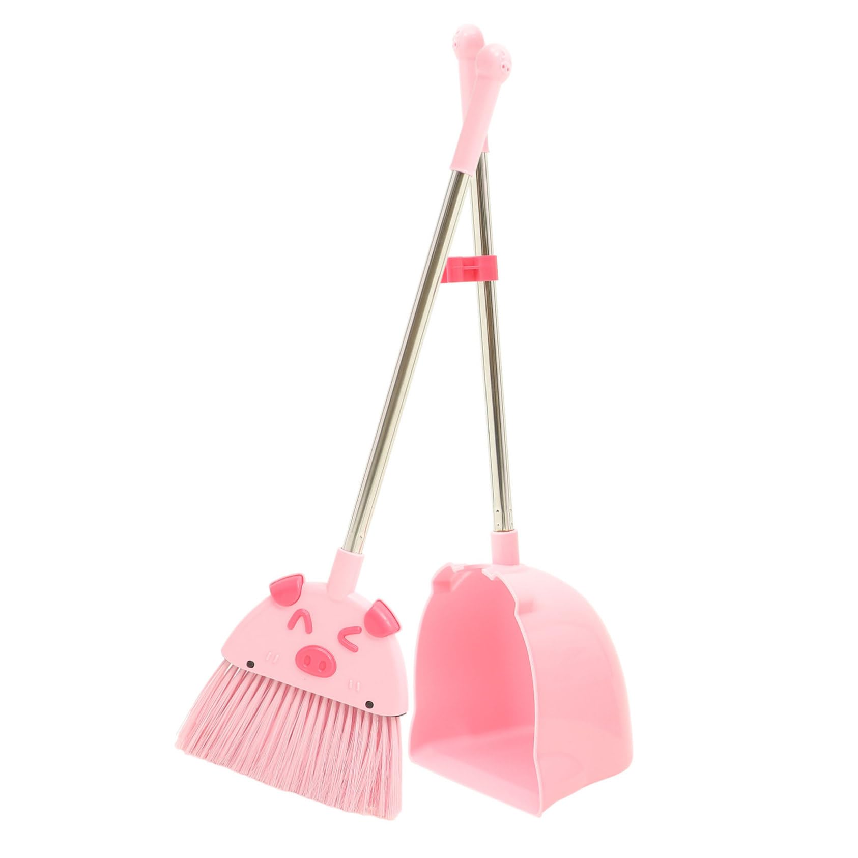 Juego de Escoba y Recogedor para Niños Pequeños, Rosa