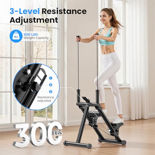 Image of OWLSKY Stair Stepper for Home,Vertical Climber Exercise Machine with Stable Triangular Frame, Smooth & Quiet Motion, Full Body Workout Equipment