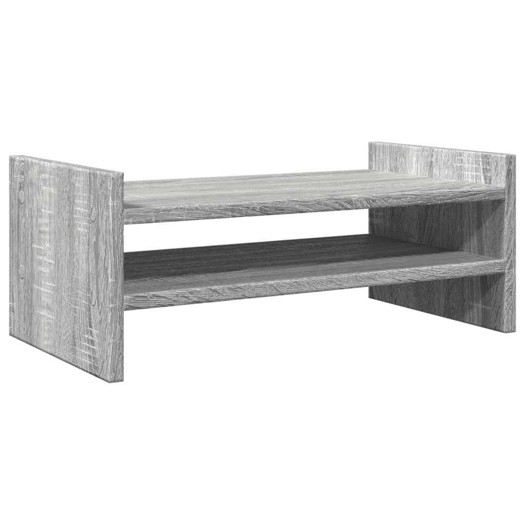 Homgoday Sonoma - Supporto per monitor da scrivania per PC, supporto per computer portatile, 50 x 27 x 20 cm, in legno