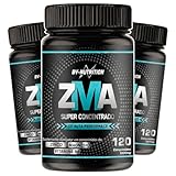 Kit 3x Zma Super Concentrado Zinco Bisglicinato, Óxido e hidróxido de Magnésio Vitamina B6 Piridoxina 120 Comprimidos Rende 60 Doses Suplemento Alimentar Desempenho - BV Nutrition