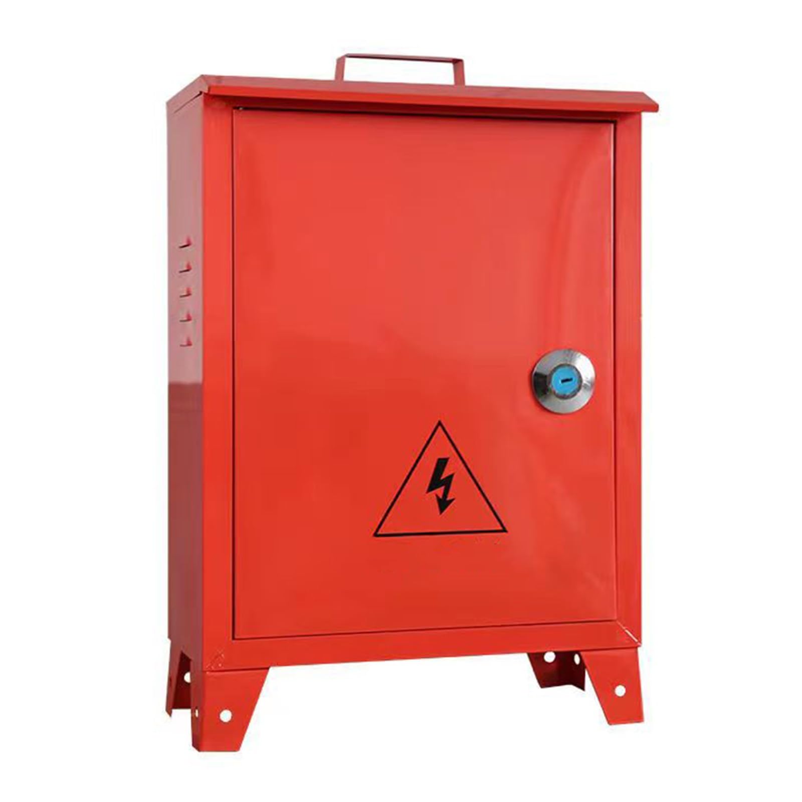 Scatola Elettrica in Acciaio Laminato a Freddo, Armadio Elettrico Verticale con Piastra di Montaggio e Serratura di Sicurezza(60x80x18cm/24x31.5x7in)