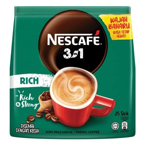 Nescafae 3 In 1 Blend & Brew Rich Premix Coffee is a Premix Instant Coffee That is Made With High Robusta Coffee Beans and Sealed in Single Serve Sachets 25 Sticks 450g (B0CPC4H2DZ) Amazon Price History, Amazon Price Tracker