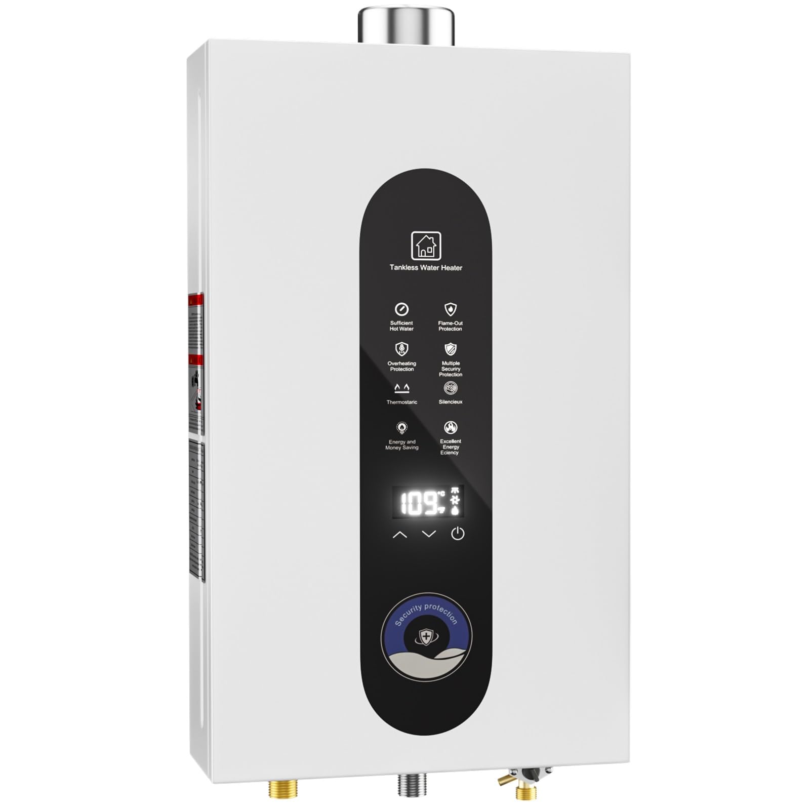 Tankless Water Heater Propane Gas, 18L Instant Hot Water Heater