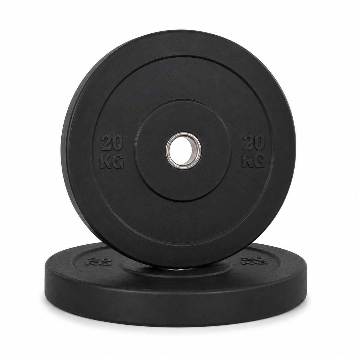5KG x 2 Rubber Weight Plate Barbell Disc Dumbbell Weight for Strength Training – Compatible with Dumbbell Bars & Barbell Workout Equipment