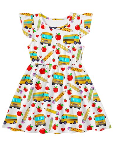 RAISEVERN Toddler Girls Summer Ruffle Dress 2-7T