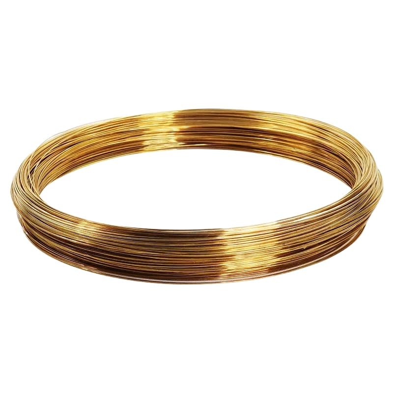 Brass Round Wire (Bare) 0.3mm to 5.0mm for Jewellery Making Craft, Beading, Wrapping (Length1M,1mm)