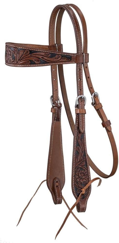 Tough 1 Silver Royal Dakota Browband Headstall