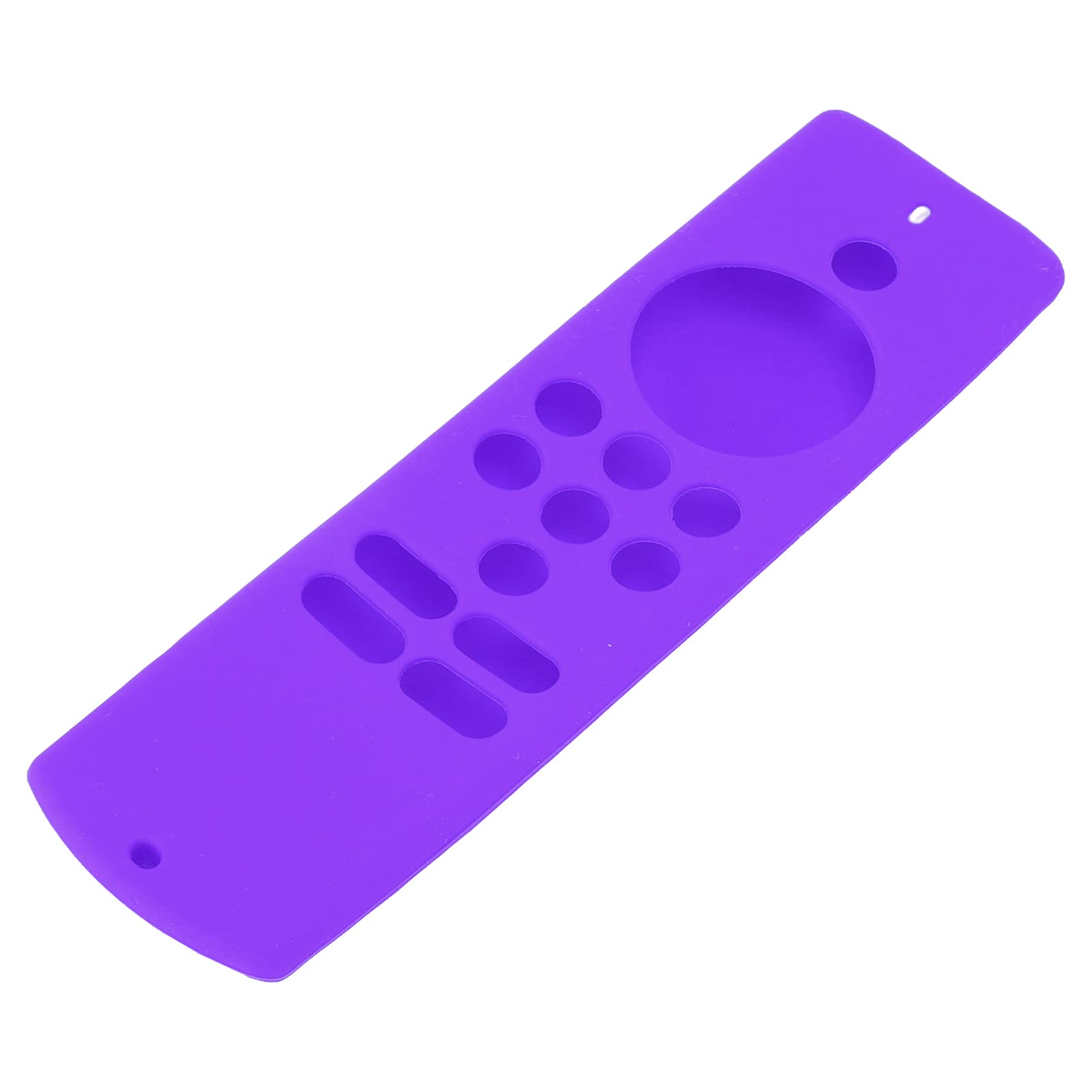 Qiilu Funda de Control Remoto de Silicona Suave Antideslizante a Prueba de Golpes Funda Protectora Remota con Cordón para Fire TV Stick Lite (Púrpura)