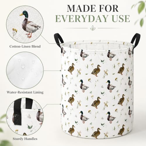 Image of MAIZMZ Kids Hamper Storage Bins Organizer Toy Box Laundry Basket Large Canvas Collapsible Chest for Home /Dorm /Kitchen /Pet /Office /Closet /Shelf /Gift Baskets