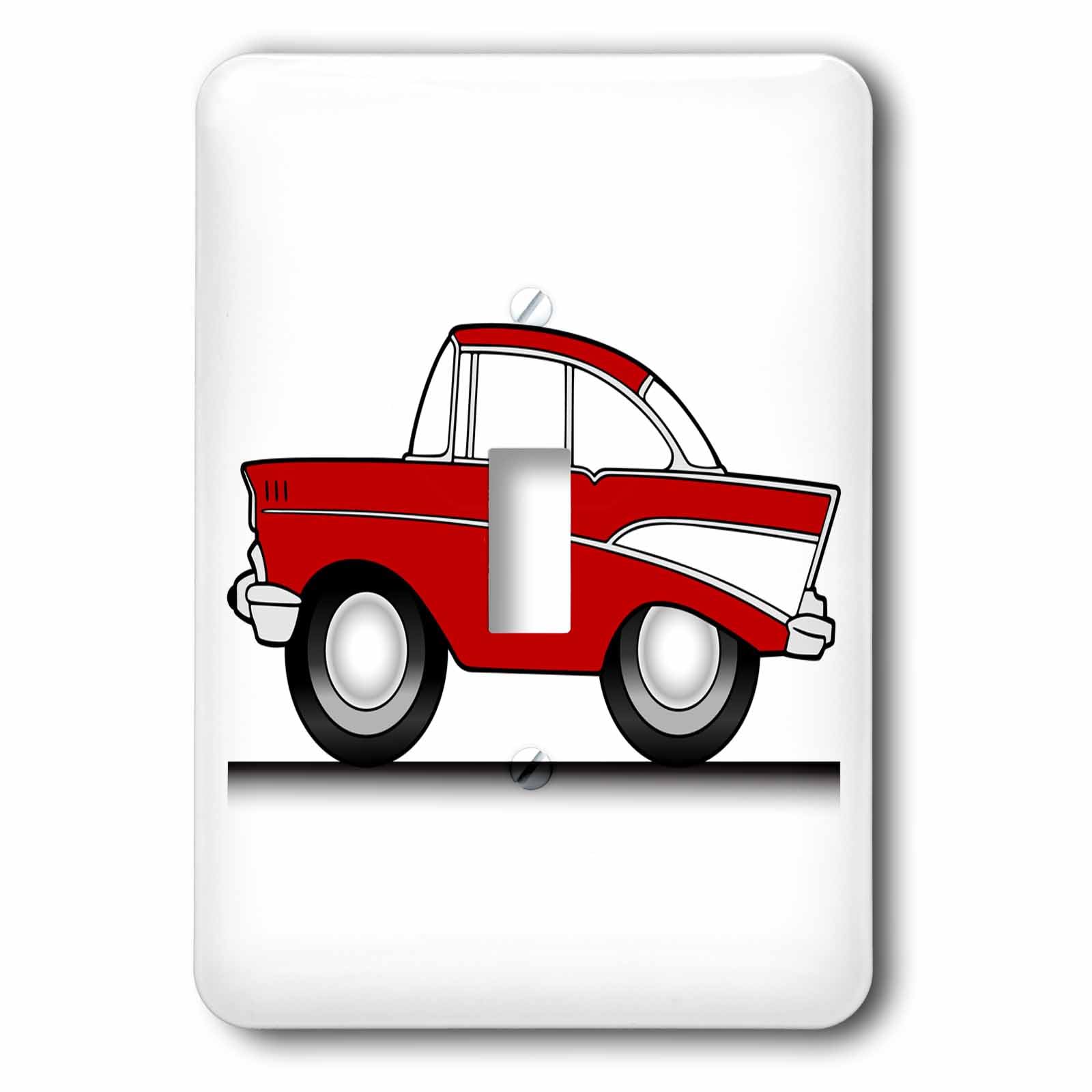Interrupteur dessin animé 57 Tri-Chev pour chambre enfant style hot rod