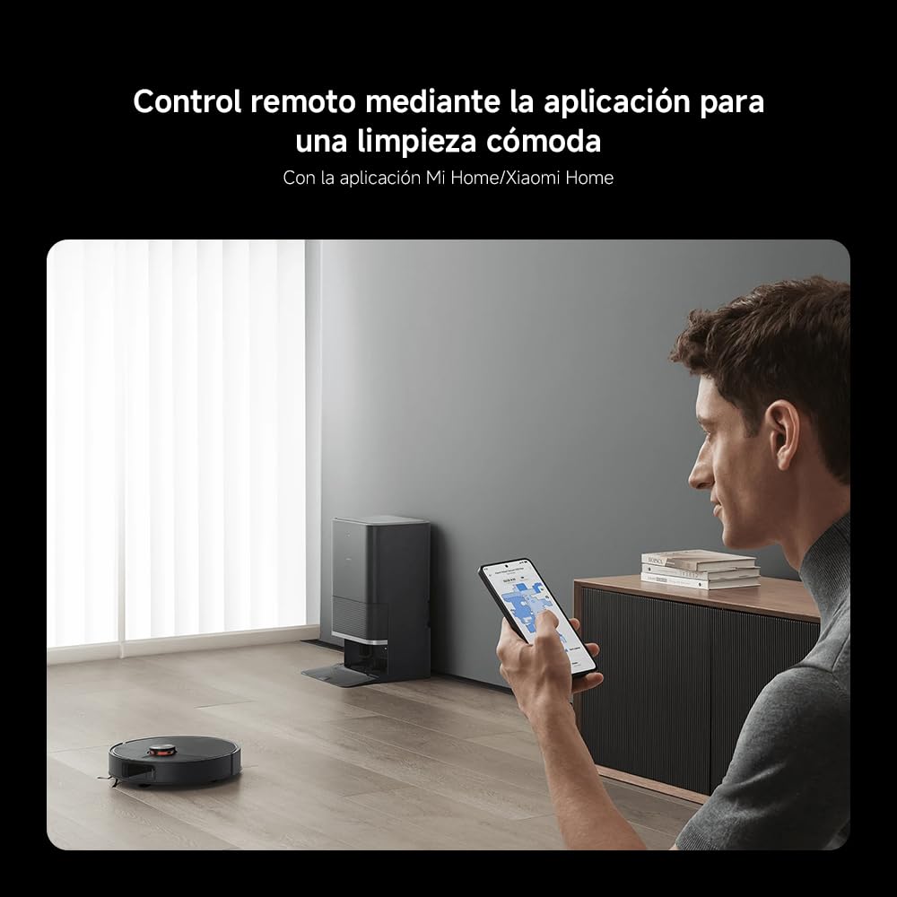 XIAOMI Robot Vacuum X20 MAX con estación Todo en uno: Vaciado automático, Lavado a Alta Temperatura y Secado rápido. 8000Pa, Brazo Extensible, Cepillo Anti-enredos, navegación LDS y Control por App. — view 19