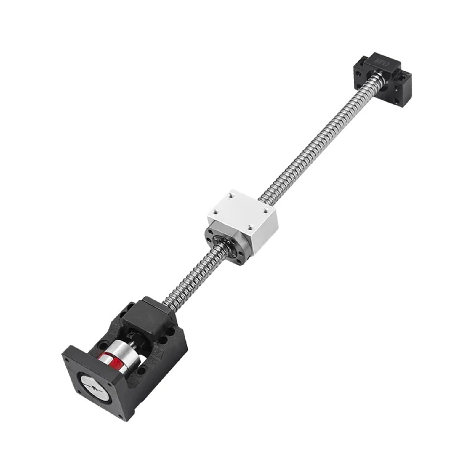 Guide linéaire + vis à Billes 16 mm SFU1605 (200 mm à 1 150 mm) + Rail linéaire HGR20 + HGH20CA/HGW20CC + BF12 + HM12-57 + DSG16H + coupleur (HGH20CA SFU1605, 500 mm)