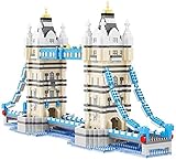puzzle 3d ravensburger london tower bridge El nuevo diseño del famoso puente hito restaurar perfectamente el verdadero edificio. Inspirado por el puente de Géminis, que consta de 3.600 nanómetros bloques, estos bloques hacen los detalles nano mejores, edificios grandes. . ..