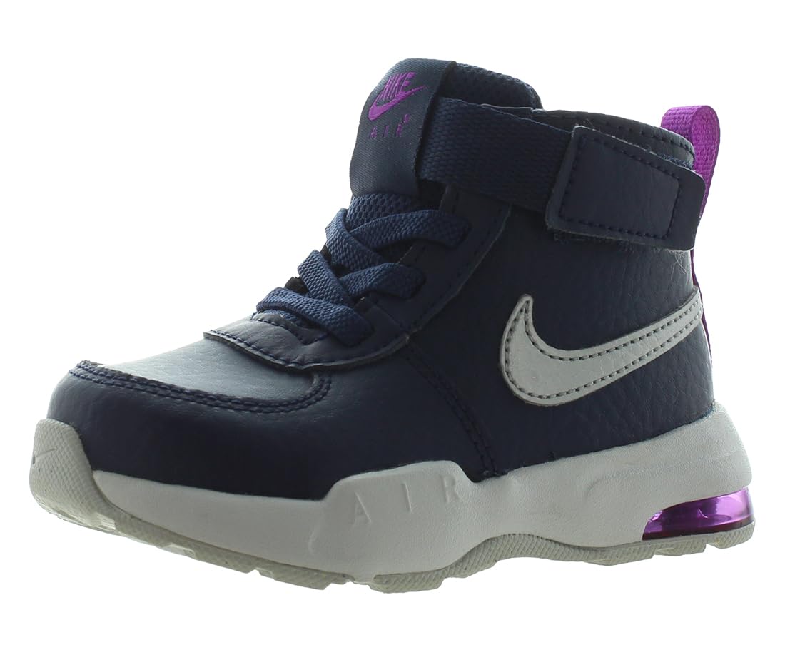 Nike Air Max Goaterra 2.0 Infant/Toddler Shoes Size 6, Color: Midnight Navy/Metallic Silver-Blue