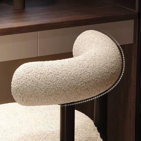 Silla de maquillaje moderna para dormitorio de niña, taburete de uñas y maquillaje, para tocador, silla de vestidor verde