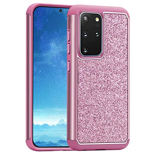 J&D Compatible pour Samsung Galaxy S20 Plus Coque/Galaxy S20+ Coque, [Scintillant][ArmorBox][Double Couche] Scintillant Coque de Protection Robuste Antichoc et Hybride pour Galaxy S20 Plus Galaxy S20+