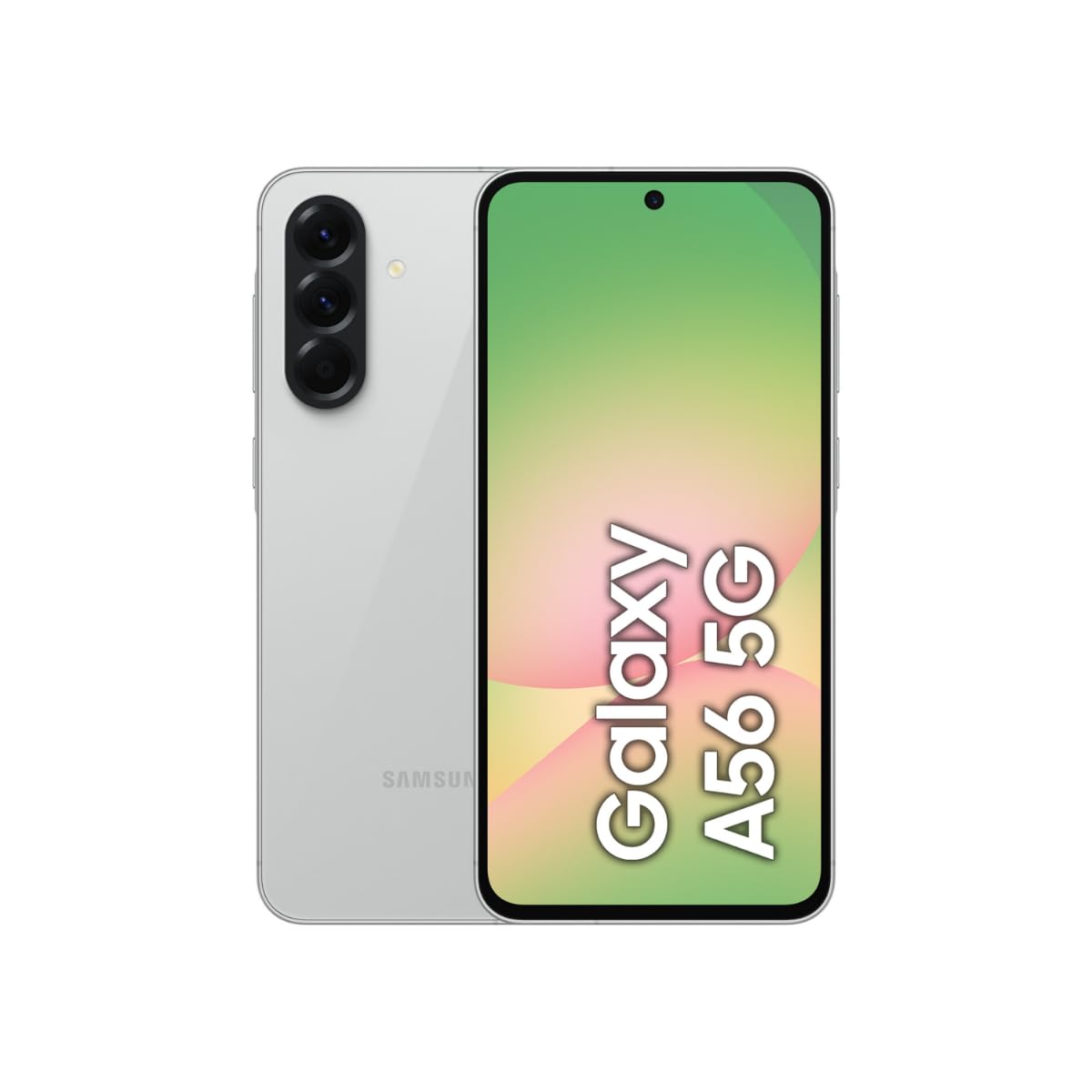 Samsung Galaxy A56 5G, Android Smartphone, 256GB Storage, 12GB RAM, Awesome Lightgray, 6x OS Upgrades, Large Display, Long Battery Life (UAE Version)