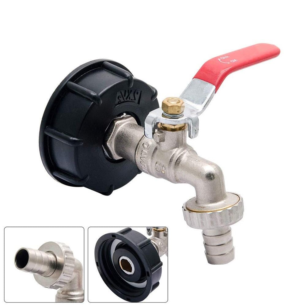 Części ogrodowe Adapter zbiornika spustowego IBC do mosiężnego kranu ogrodowego z przyłączem węża 12,7 mm Części ogrodowe
