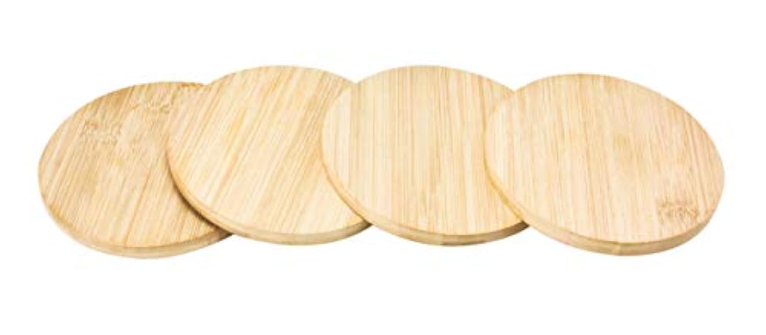 HITRound Bamboo Coaster, 10 cm x 4 cm Size