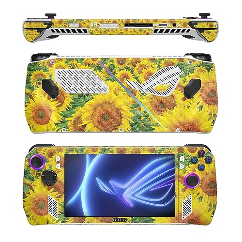 Image of MightySkins Carbon Fiber Skin Compatible with Asus ROG Ally - Sunflower Field | Protective, Durable Textured Carbon Fiber Finish | Easy to Apply