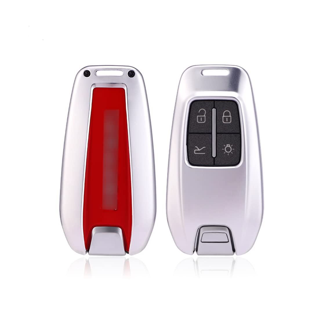 JanneChou Premium Aluminum Metal Key Fob Case Cover Shell Fit for Ferrari 458 588 488GTB LaFerrari W