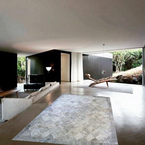 New Cowhide Rug Leather. Animal Skin Patchwork Area Carpet (8 x 10)