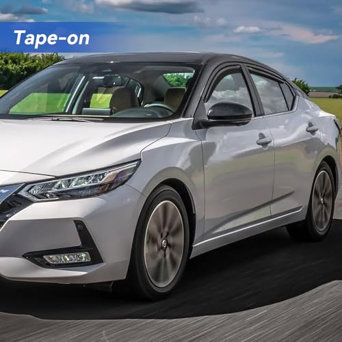 Image of Window Visors Rain Guards for 2020-2025 Nissan Sentra, Out-Channel Window Vent Wind Deflectors Visors Shades for 20-25 Sentra