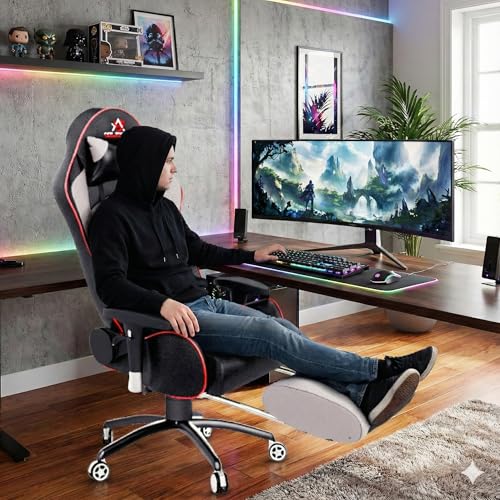 ASE GAMING Store ASE GAMING Gold Series Ergonomic Gaming Chair, Grey - Image 5