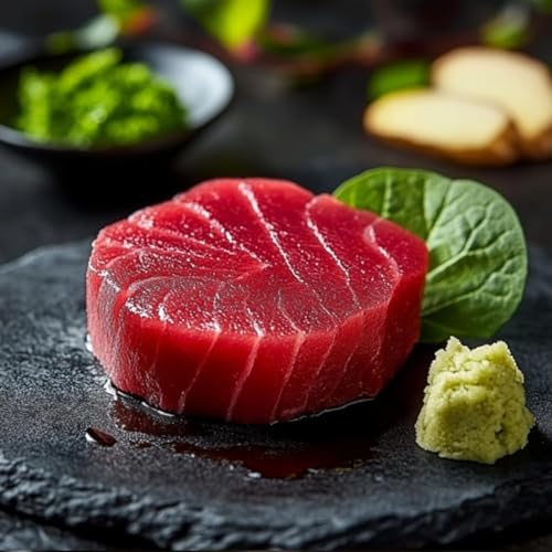 OCEANZEN Yellowfin Tuna Steaks, 6–8 oz Each, 2 lbs