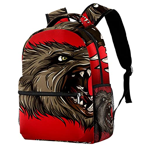 Sac à dos de voyage tête de bête multicolore, parfait pour vos escapades de week-end en ville