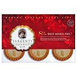 Sargents Deep Mince Pies 6 Pack - Weihnachts-, Advents-Törtchen