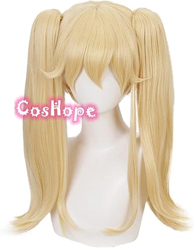 SEIZIS Mary Saotome Wig Kakegurui Wig Women Golden Wig Cosplay Anime Cosplay Wigs Heat Resistant Synthetic Wigs Halloween Cosplay Coser Wig