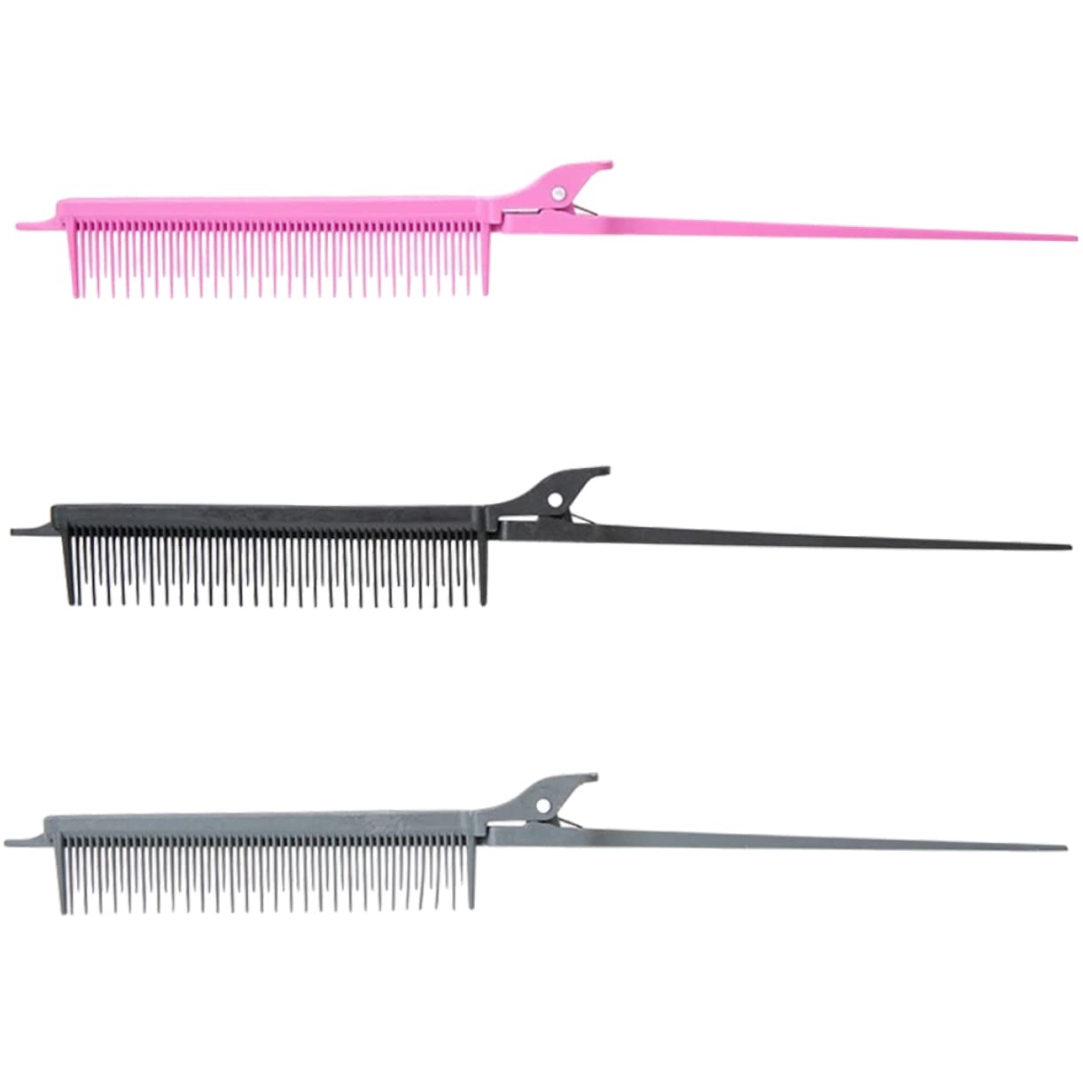 minkissy Set di 9 pettini per capelli da donna, accessori da donna, pettini per capelli da uomo, pettini da taglio, pettini per evidenziare il cuoio capelluto, ricci, set in fibra di carbonio