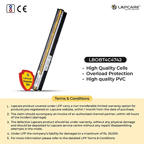 Lapcare Compatible Battery for Lenovo G50 Z50 Z40-70 Z50-70 Z40-75 G50-70 G50-70M G50-80 G50-30 G50-45 G400S G405S G410S G500S G510S S410P S510P Z710 - Image 6