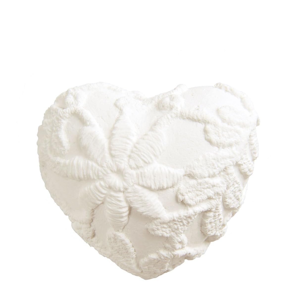 Mathilde M. Boîte De 4 Décors Fondants En Cire Parfumée Cœur Brodé Rose