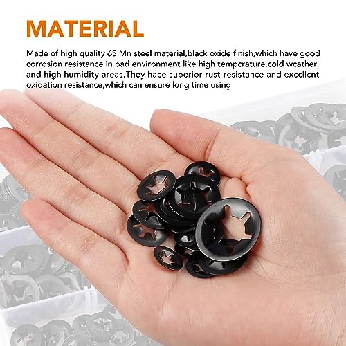 Lordhardware 350Pcs Internal Tooth Star Lock Washers M3