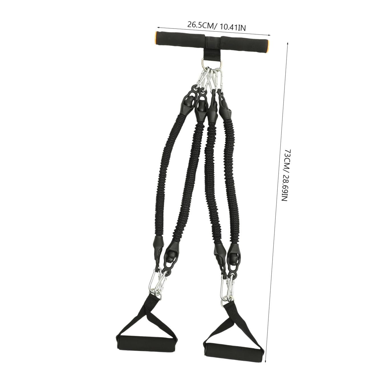 Gatuida Corda Elastica Pedali per Allenamento Tricipiti e Bicipiti, Attrezzo Fitness per Modellamento Corpo in Pte e Schiuma, per Palestra Domestica