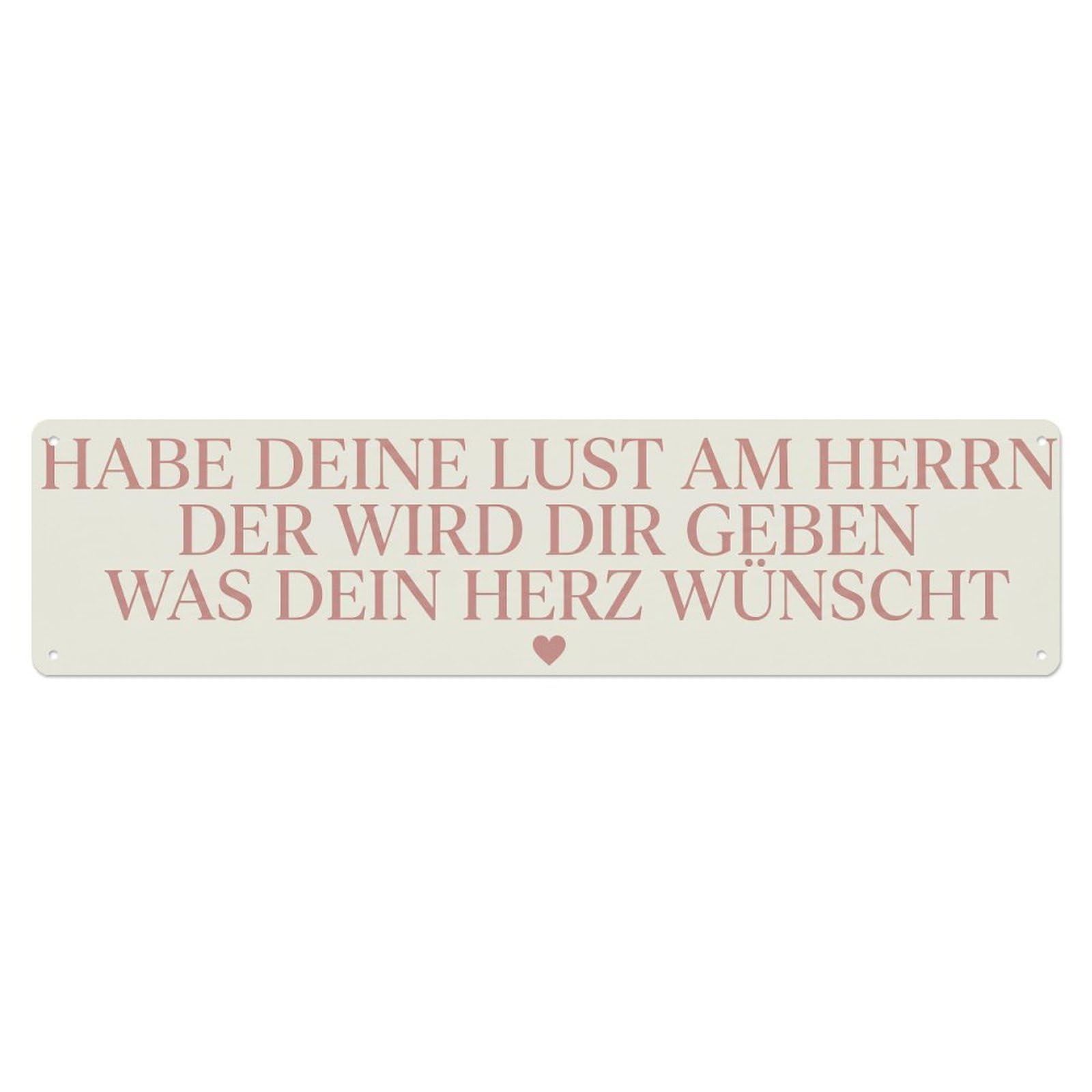 Delight Lord Desires Scripture Metal Tin Sign
