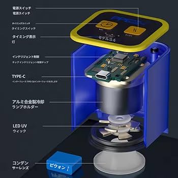 Amazon.co.jp: zmart PPD インテリジェント 高出力 UV 接着剤