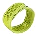 DAUERHAFT Mozzie - Pulsera antimosquitos Repelente para la muñeca, Ligera, Ajustable, portátil, para Acampar, Senderismo, Pesca con recambios, Repelente de Insectos y plagas(Fluorescent Green)