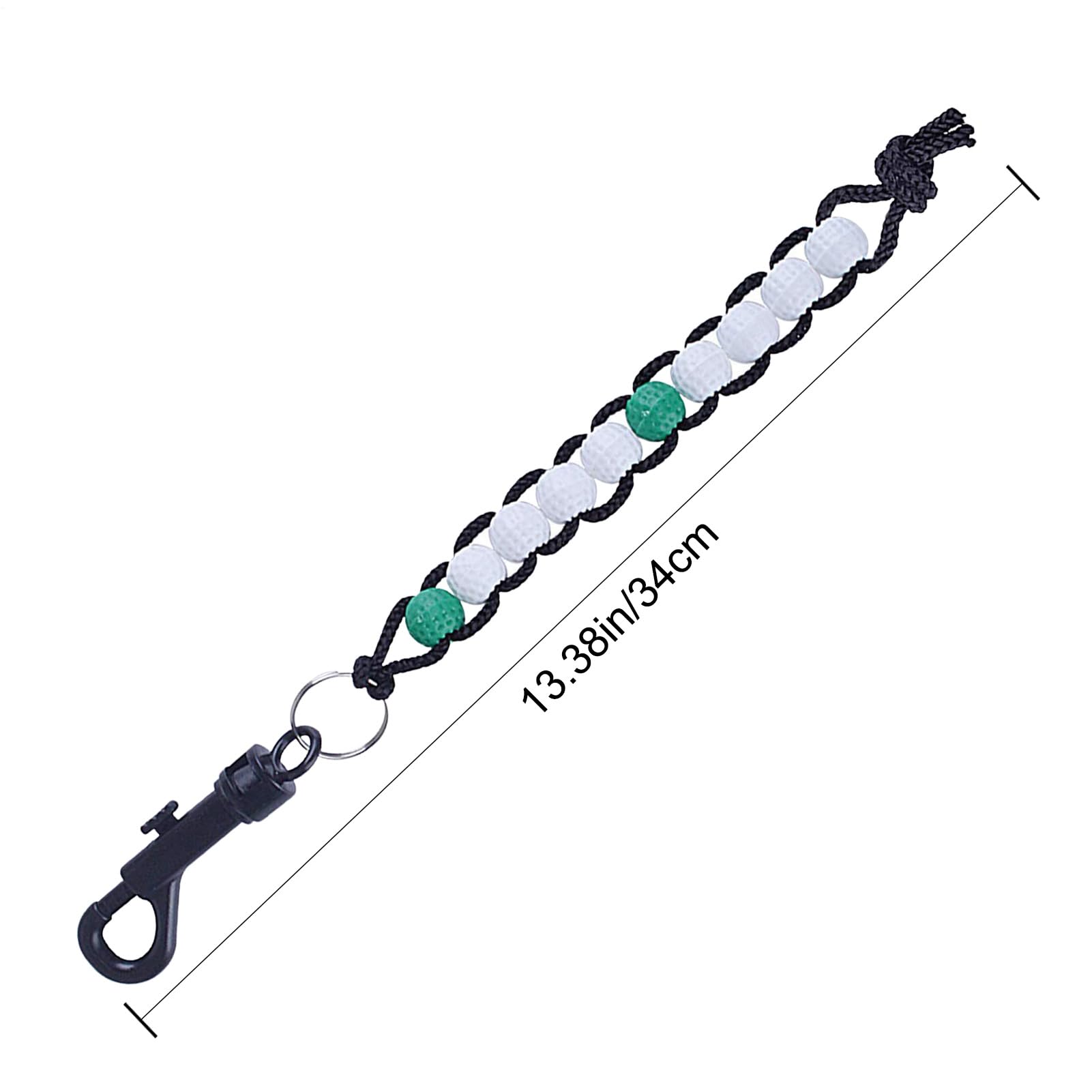 Contador De Golpe De Golf Cuentas Pulseras Oro Ligero Duraderas Accesorios