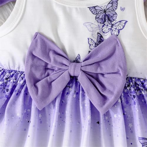 Toddler Girls Princess Dress with Crop Cardigan Dresses Ruffle Shrug Sweaters Kids Girls Fall & Spring 2PCS Clothes4