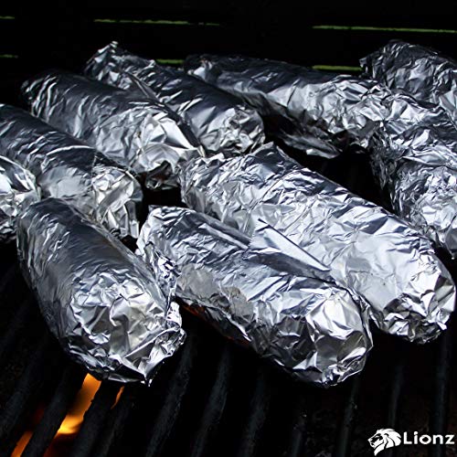 Aluminum Foil Sheets - 200 Pop Up Foil Sheets for Food Measuring 12 X 10.75 Inches- Tinfoil Wraps for Restaurants, Delis, Catering, Food Trucks, Carts, Take Out Or at-Home