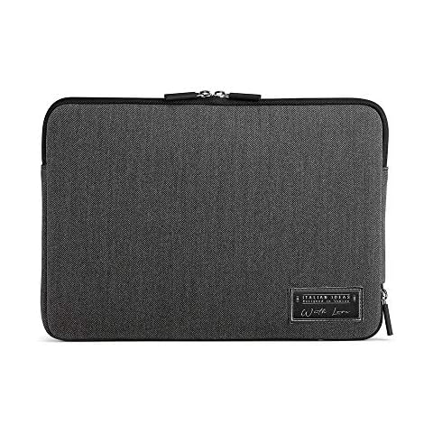 aiino - Stark Sleeve Bag MacBook Air & Pro 15/16 Inch, Soft Computer Bag, Shock and Scratch Resistant Neoprene Case, 15/16 Inch Laptop Cover, Full Protection, Italian Quality - Black Cover
