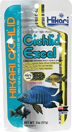 Hikari Cichlid Excel | 57gm | Cichlid Food | Mini Pellet |Floating Type