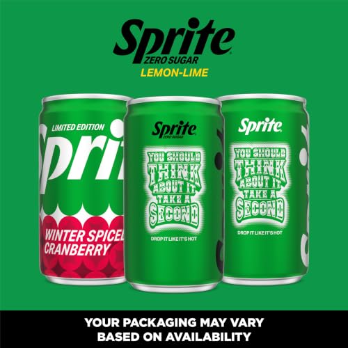 Image of Sprite Zero Sugar Lemon-Lime Caffeine Free Soda Soft Drink Fridge Pack Mini Cans, 7.5 fl oz, 10 Pack