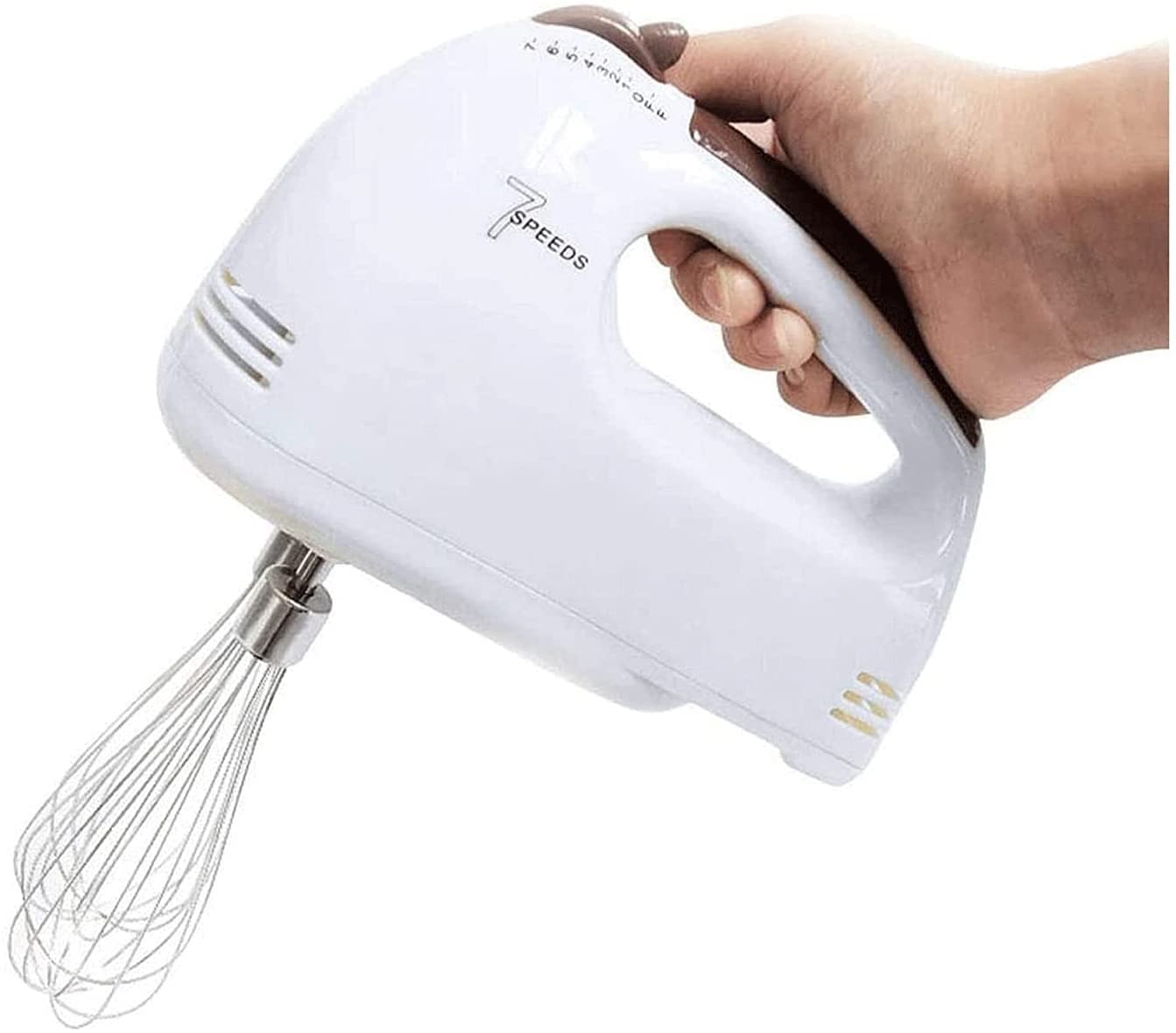YOUOOK 7-Speed Electric Hand Mixer Multi-purpose Handheld Whisk Stainless Steel Egg Whisk with 2 Beaters Sticks 2 Dough