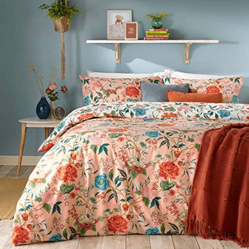 furn. Azaela Duvet Cover and Pillowcase Set, Red, King